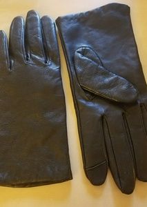 Nordstrom black leather gloves
